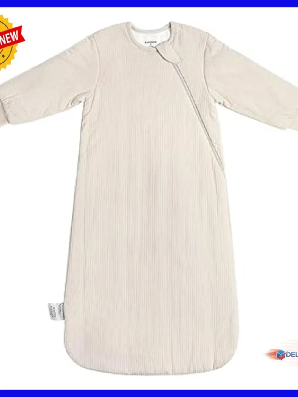 Long Sleeve Bamboo Sleep Sack 12-18 Months Winter Wearable Blanket Unisex
